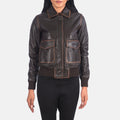 Aurivale Luxe A2 Leather Bomber For Sale