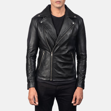 Blazefury Trail Leather Biker Jacket for sale