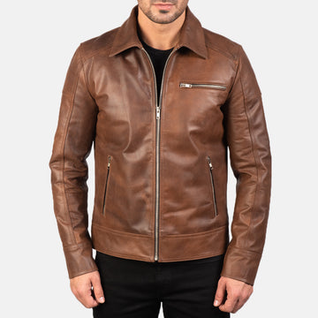 Steelvenom Noir Leather Biker Jacket for sale