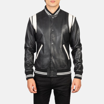 Victory Lane Leather Varsity Jacket for sale