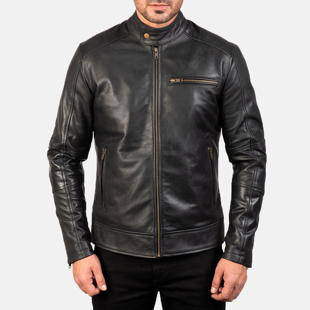 Ashrend Edge Leather Biker Jacket for sale