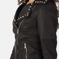 Aurelia Storm Studded Leather Biker For Sale