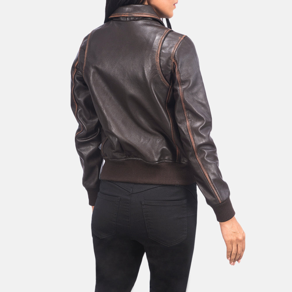 Aurivale Luxe A2 Leather Bomber For Sale