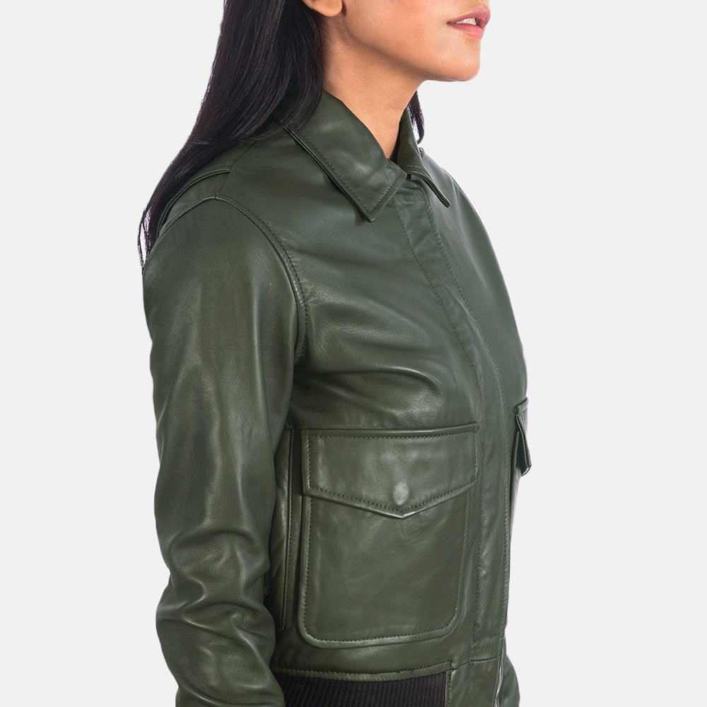 Aurivale Luxe A2 Leather Bomber For Sale