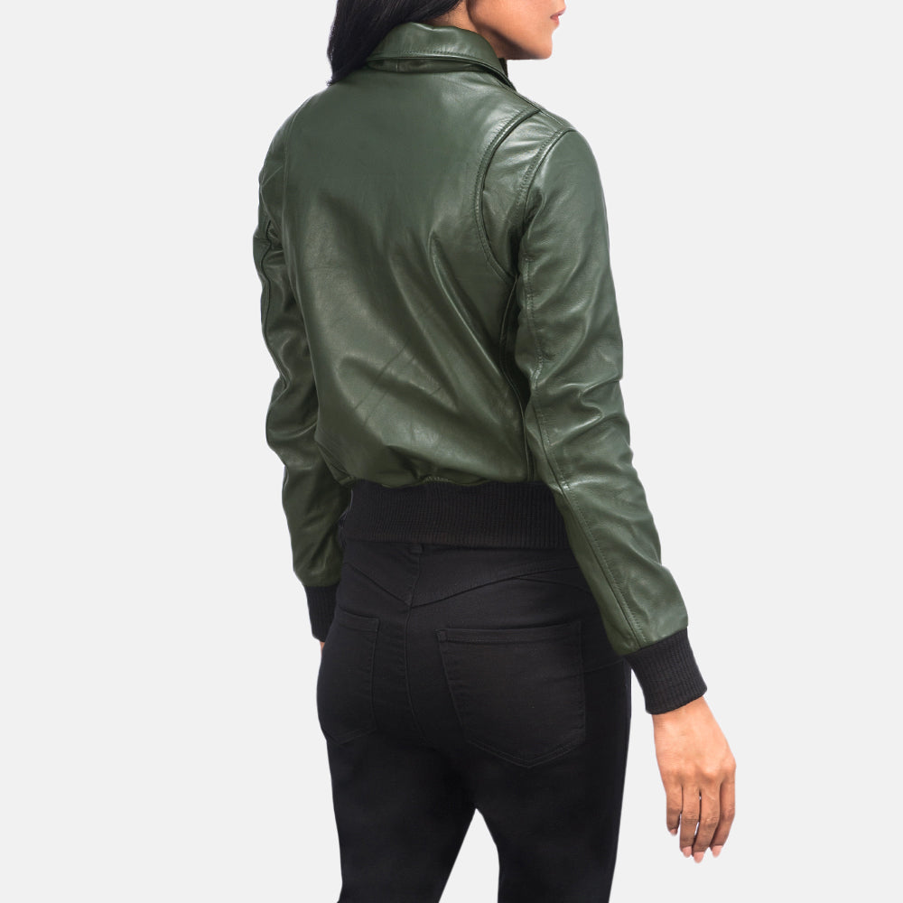 Aurivale Luxe A2 Leather Bomber For Sale