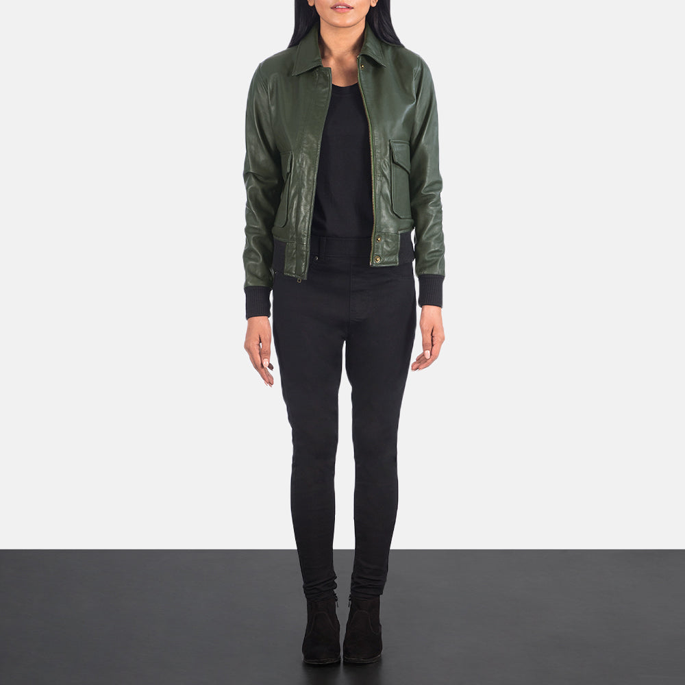 Aurivale Luxe A2 Leather Bomber For Sale
