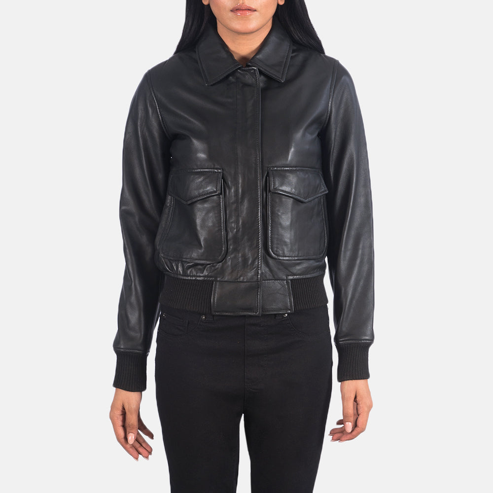 Aurivale Luxe A2 Leather Bomber For Sale