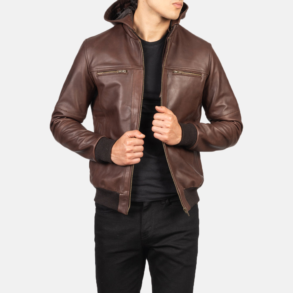 Backlot Bomber Jacket – Brown for sale