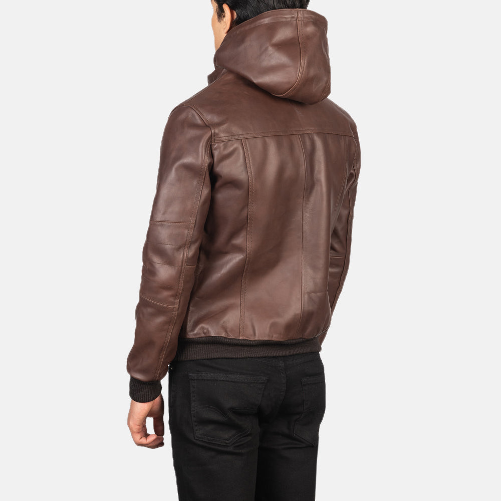 Backlot Bomber Jacket – Brown for sale