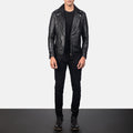 Blazefury Trail Leather Biker Jacket for sale
