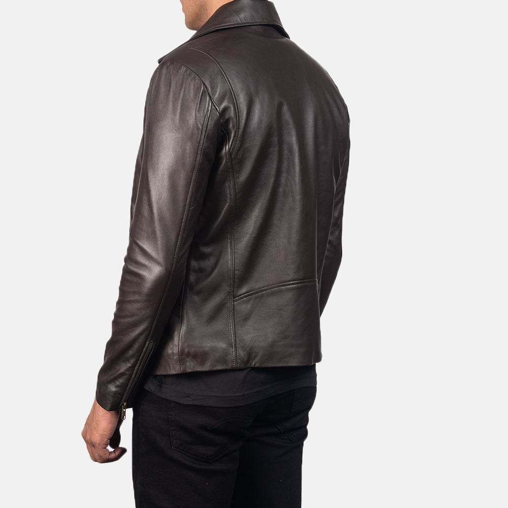 Blazefury Trail Leather Biker Jacket for sale