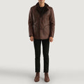 Branford Terra Fur Leather Coat for sale