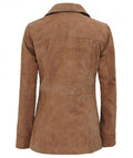 Cadenza Halo Suede Leather Blazer For Sale
