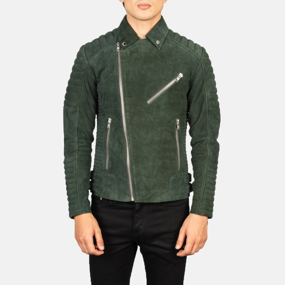 Canyontrail Suede Leather Biker Jacket For Sale