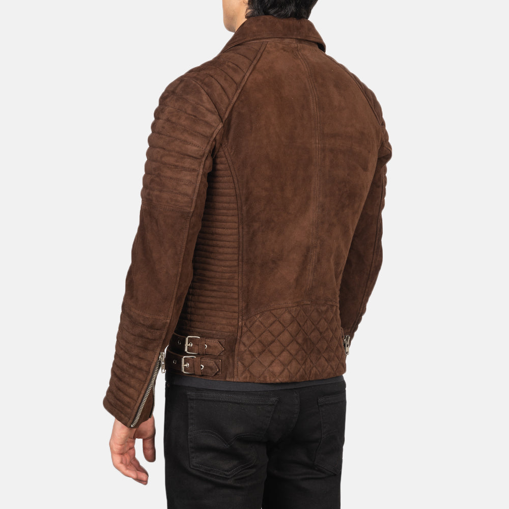 Canyontrail Suede Leather Biker Jacket For Sale