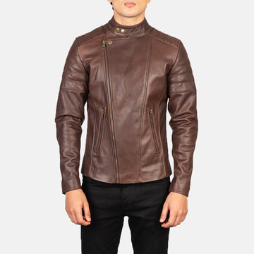 Crestborne Leather Biker Jacket for sale