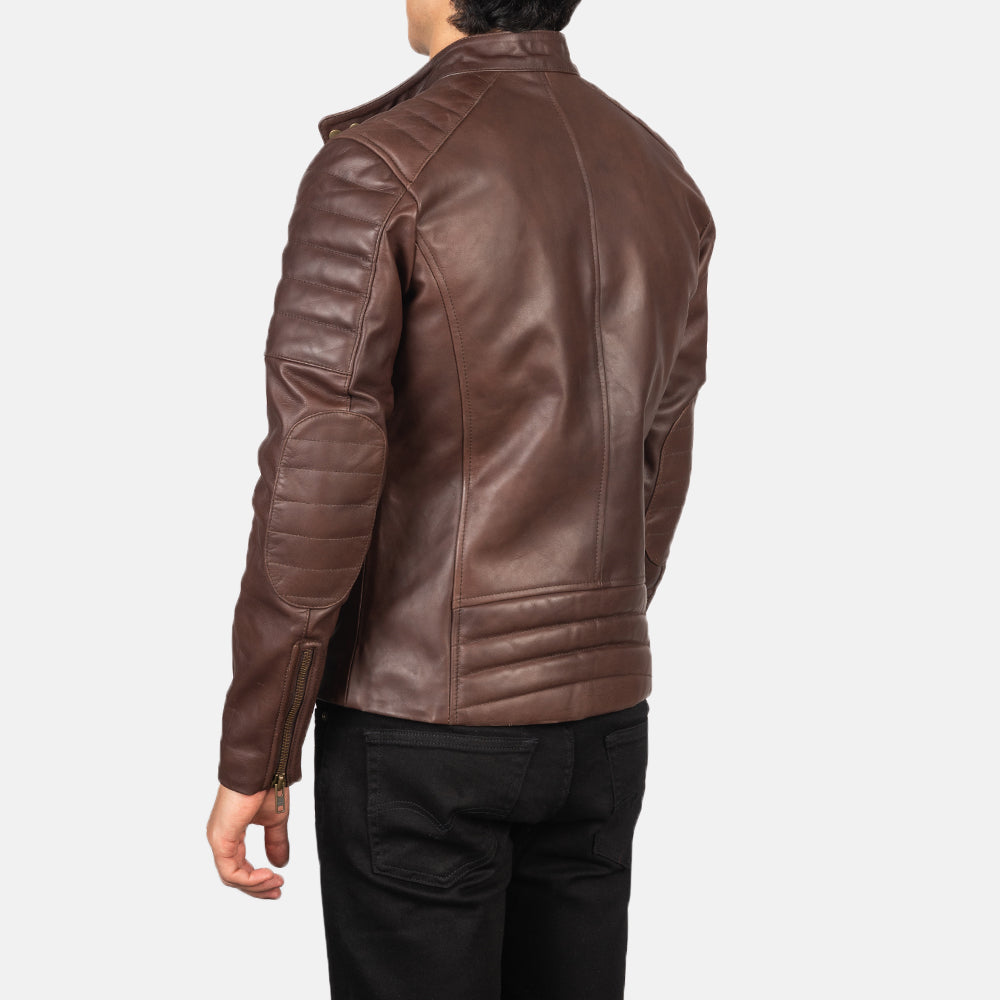 Crestborne Leather Biker Jacket for sale