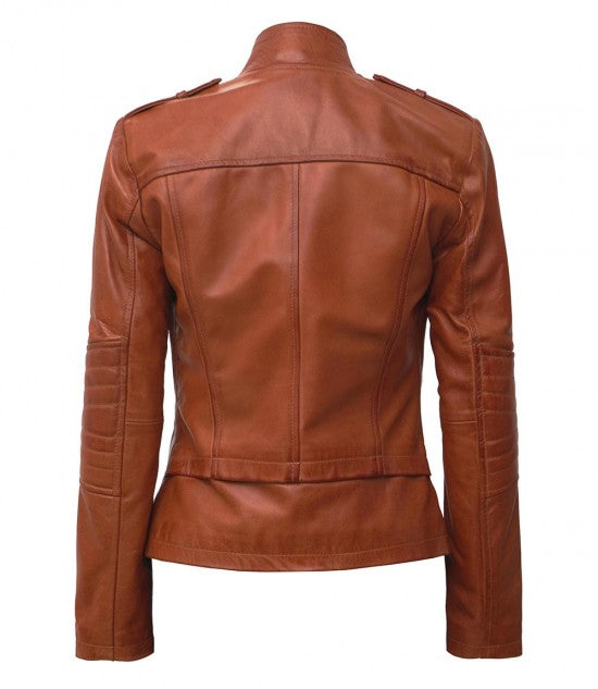 Crimsonelle Rogue Leather Biker Jacket For Sale