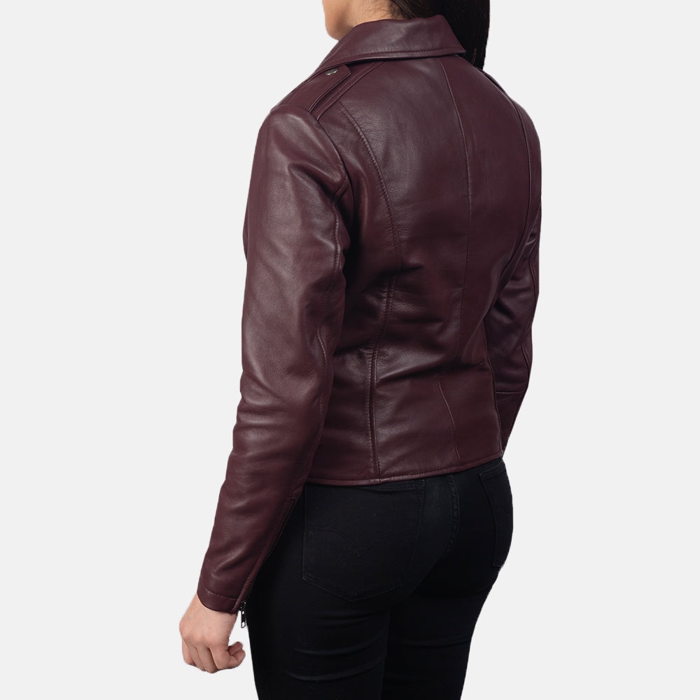 Crimsonflare Leather Biker Jacket For Sale