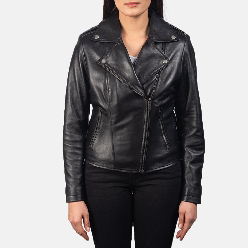 Crimsonflare Leather Biker Jacket For Sale