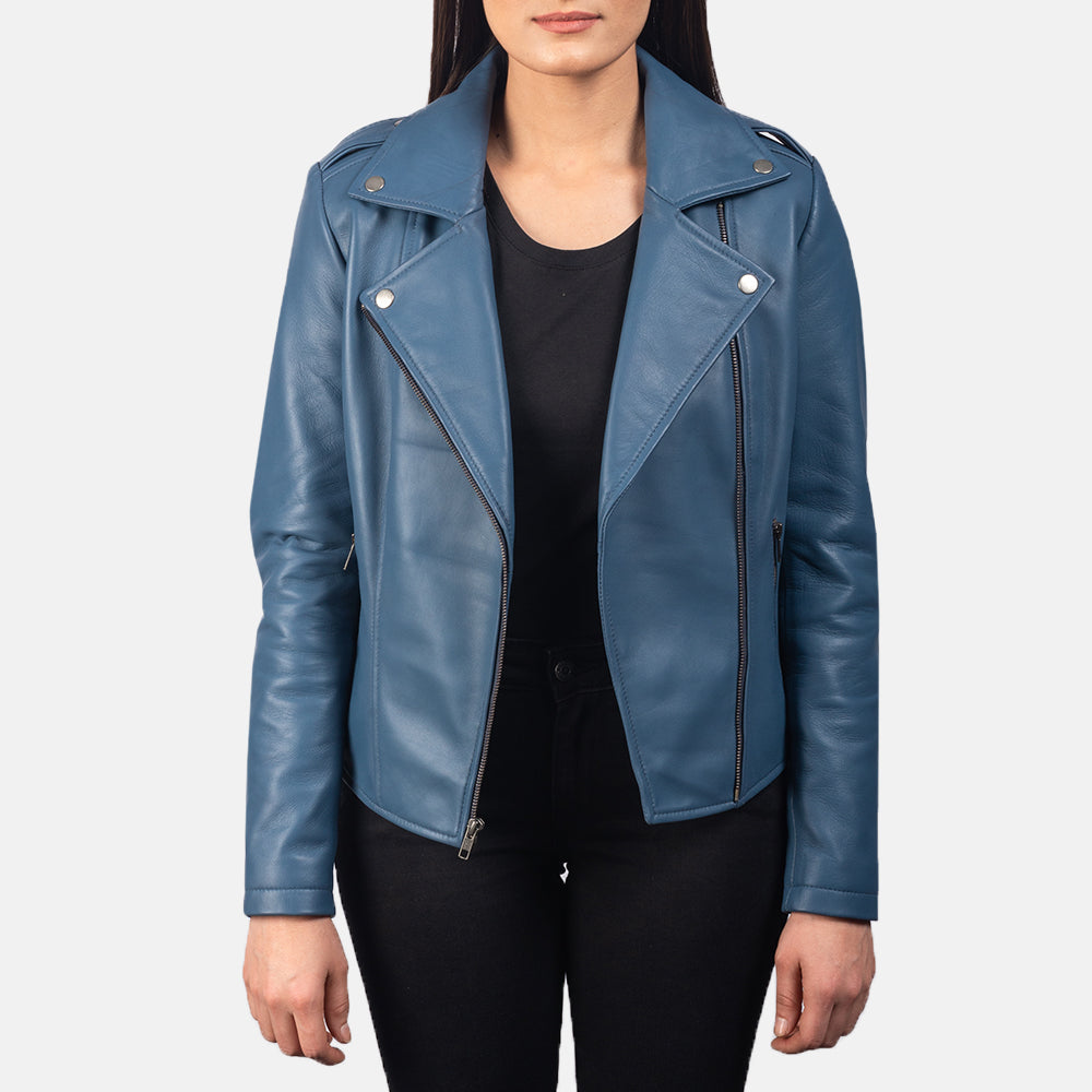 Crimsonflare Leather Biker Jacket For Sale