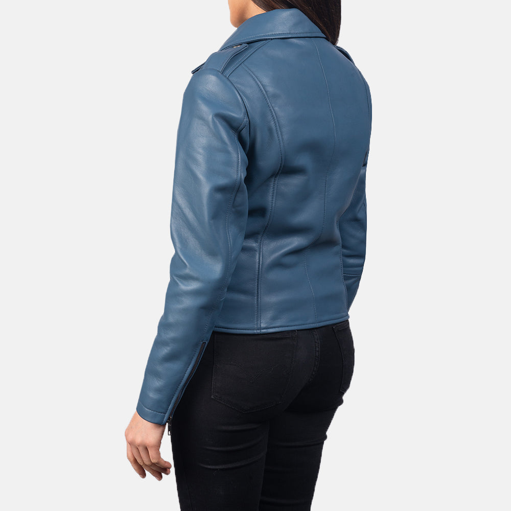 Crimsonflare Leather Biker Jacket For Sale