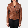Crimsonflare Leather Biker Jacket For Sale