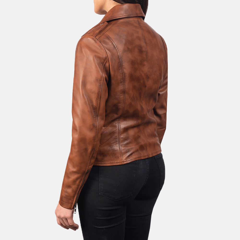 Crimsonflare Leather Biker Jacket For Sale