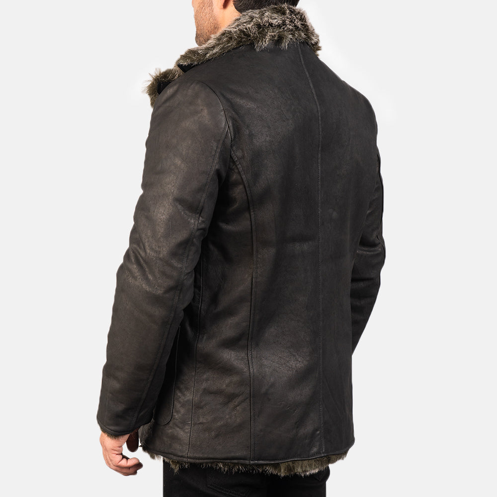 Duskborne Regal Leather Coat For Sale