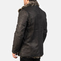 Duskborne Regal Leather Coat For Sale