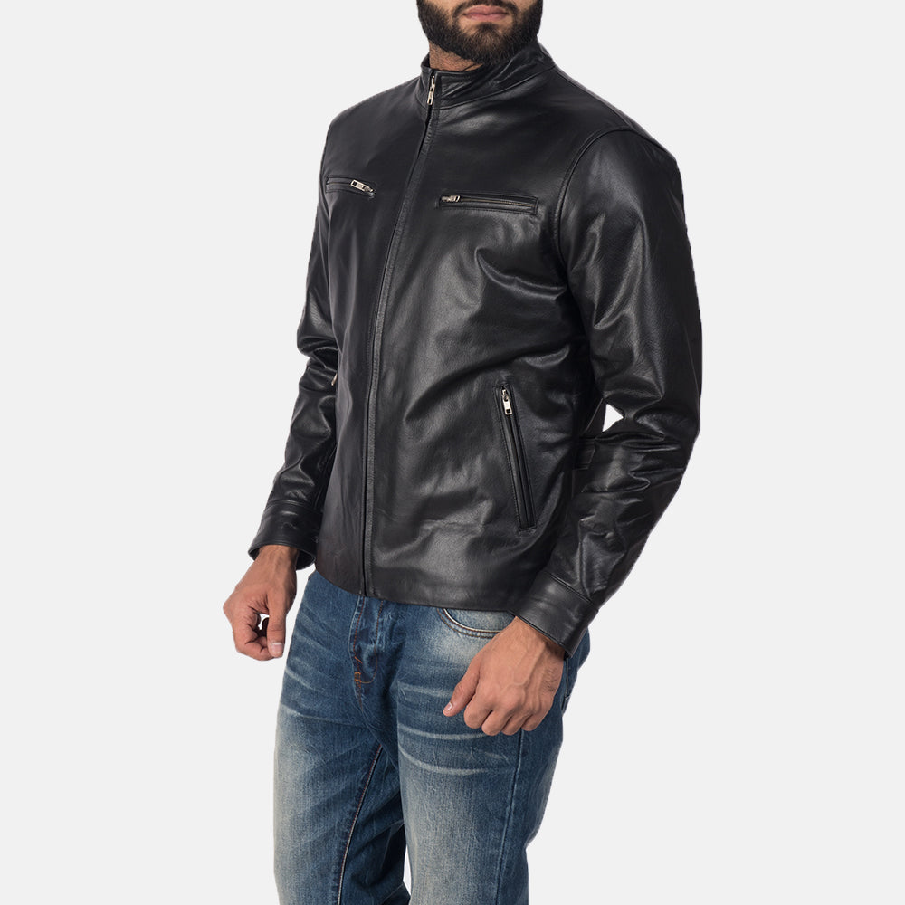 Fluxedge Minimal Leather Jacket for sale