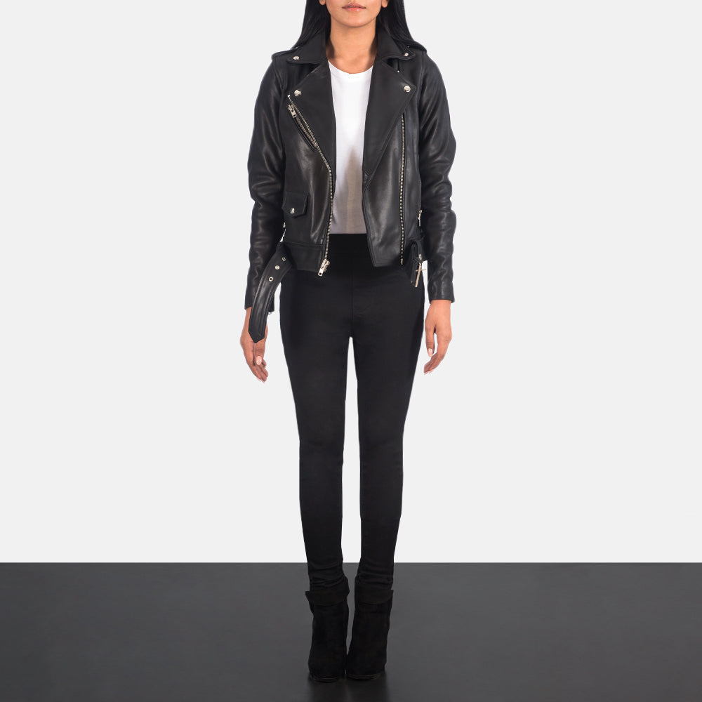 Fluxira Rogue Leather Biker Jacket For Sale