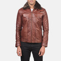 Frostveil Luxe Fur Leather Jacket for sale