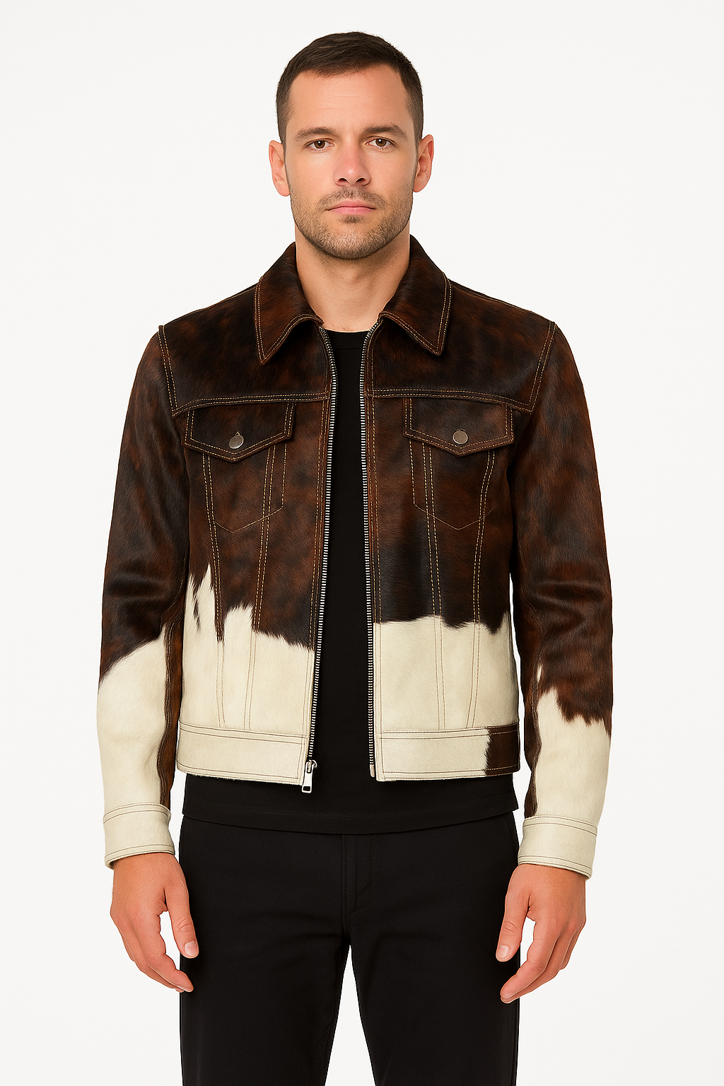 Furion Vintage Cowhide Leather Jacket for sale