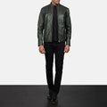 Ionic Vintage Leather Biker Jacket for sale