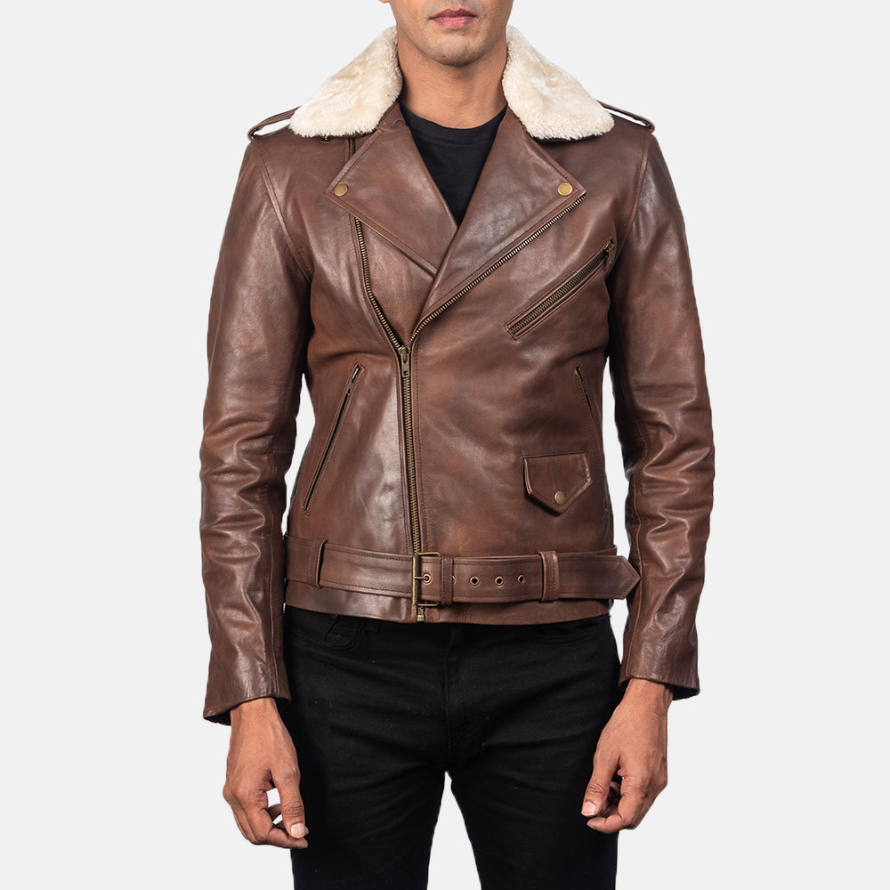 Ironfang Rebel Leather Biker Jacket for sale