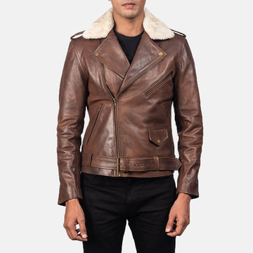 Ironfang Rebel Leather Biker Jacket for sale