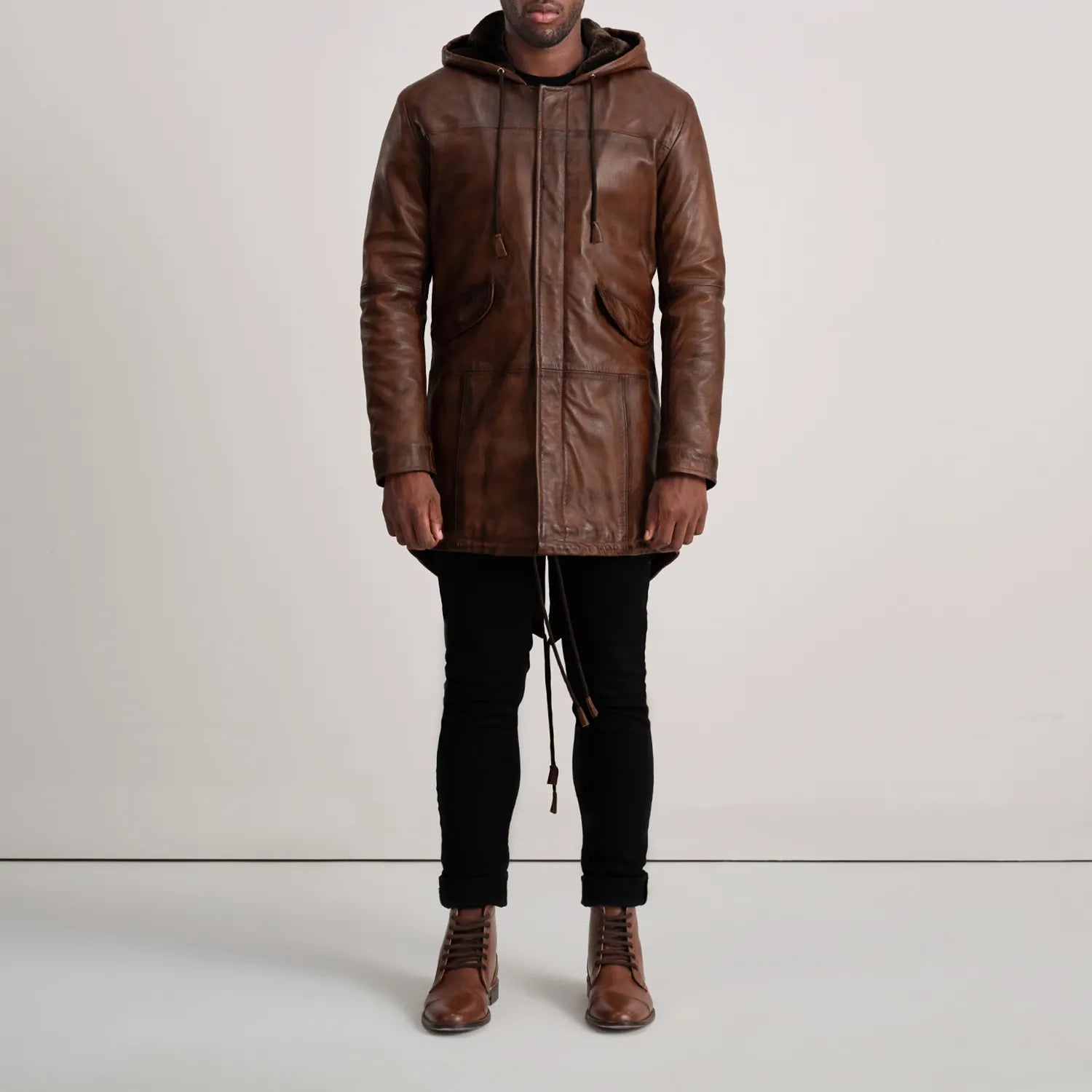 Kastrel Forge Leather Parka for sale