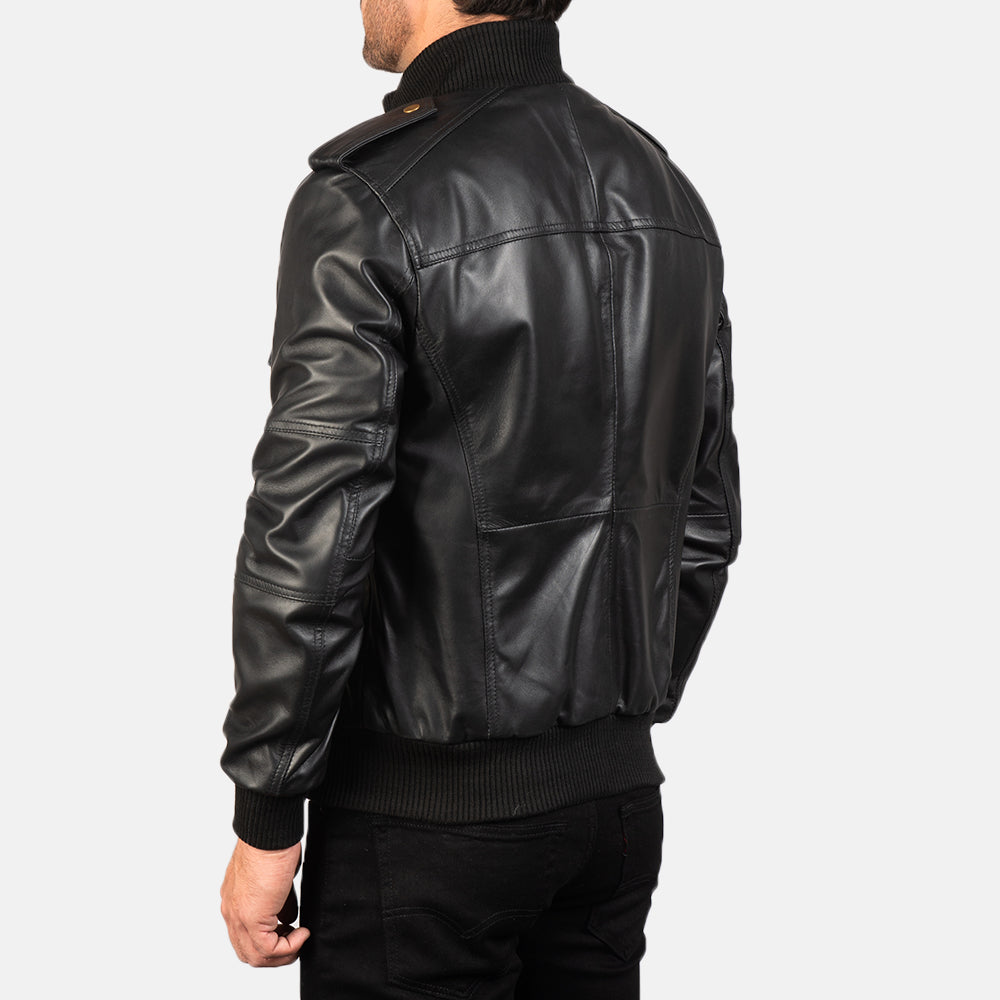 Bronco Leather Bomber Jacket for sale