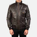 Bronco Leather Bomber Jacket for sale