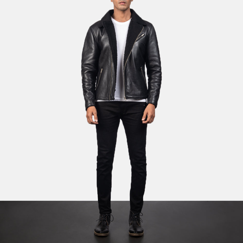 Night Fury Biker Jacket - Black for sale