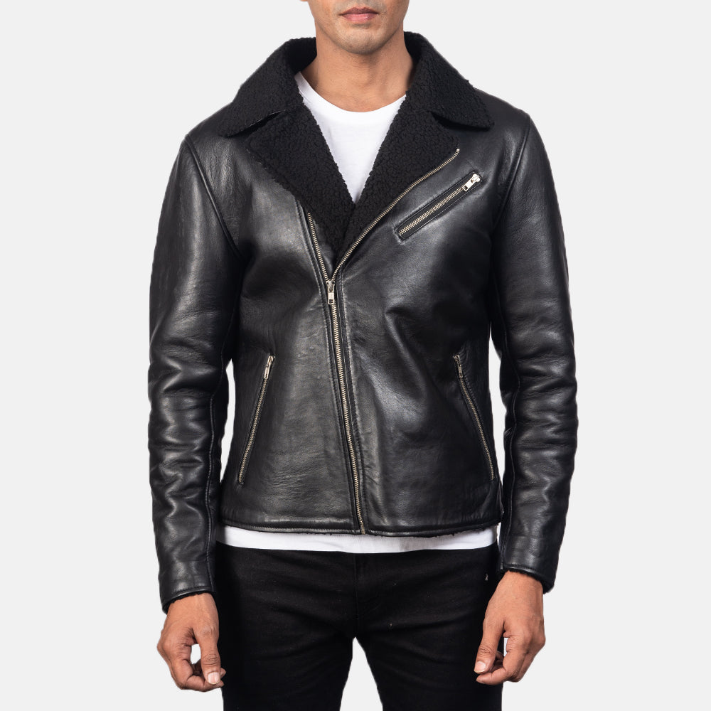 Night Fury Biker Jacket - Black for sale