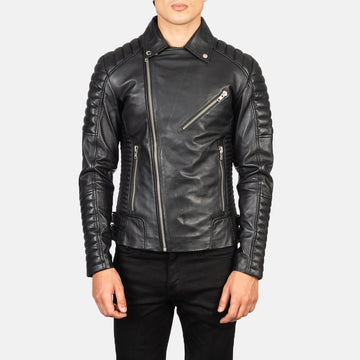 Valiant Biker Leather Jacket for sale