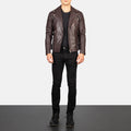 Valiant Biker Leather Jacket for sale