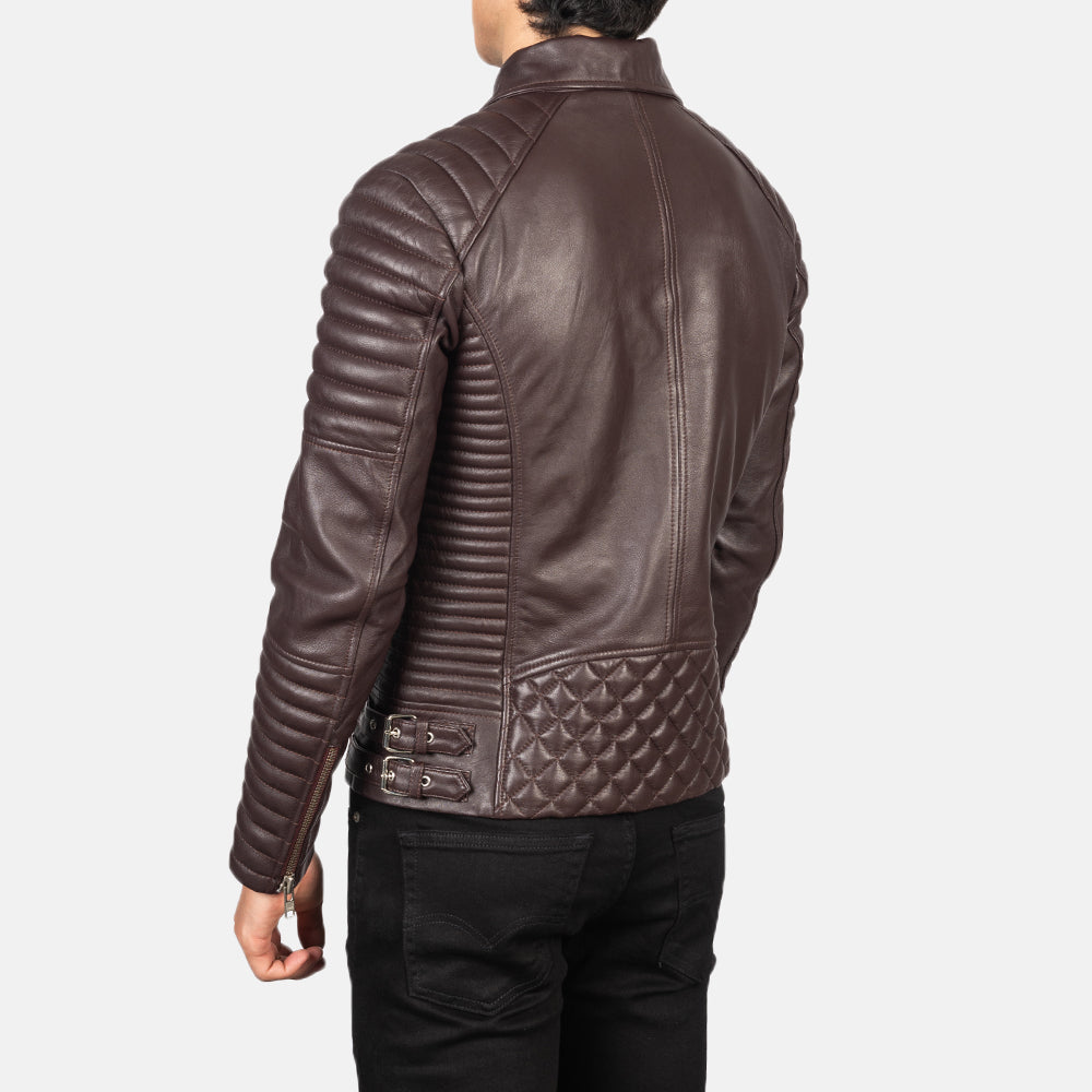 Valiant Biker Leather Jacket for sale