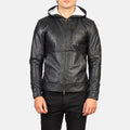 BOHO Urban Hooded Bomber Jacket - Black for sale