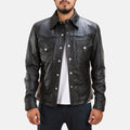 Ranchson Leather Shirt - Black for sale