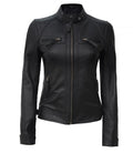 Mirayne Classic Quilted Leather Jacket For Sale