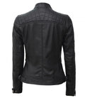 Mirayne Classic Quilted Leather Jacket For Sale