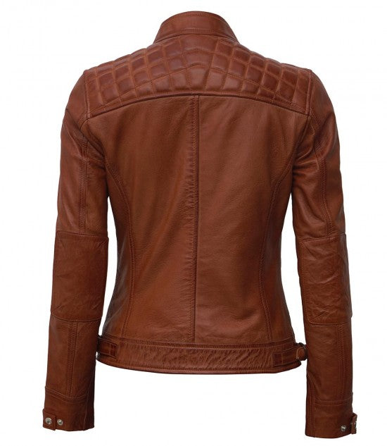 Mirayne Classic Quilted Leather Jacket For Sale